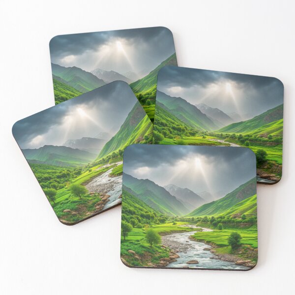 Item preview, landscape, beautiful view, nature, health, amazing, photo, world, travel, mountain, sky, sun light, cloudy, tree, river, green, forest designed and sold by NAVAL00.