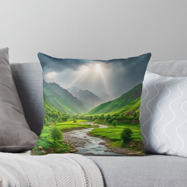 Item preview, landscape, beautiful view, nature, health, amazing, photo, world, travel, mountain, sky, sun light, cloudy, tree, river, green, forest designed and sold by NAVAL00.