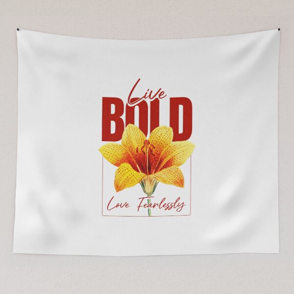 Item preview, "Live Bold, Love Fearlessly" – Inspirational Motivational Quote Design designed and sold by Colorful-Garden.