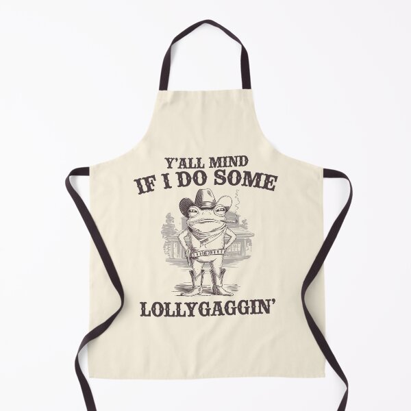 Item preview, Y'all Mind If I Do Some Lollygagging? Funny Cowboy Frog Meme designed and sold by SassCity.