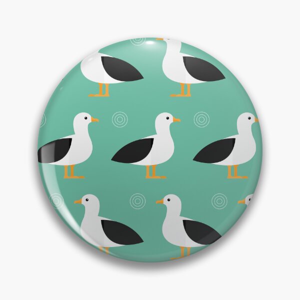 Item preview, Albatrosses on blue designed and sold by reneesillus.