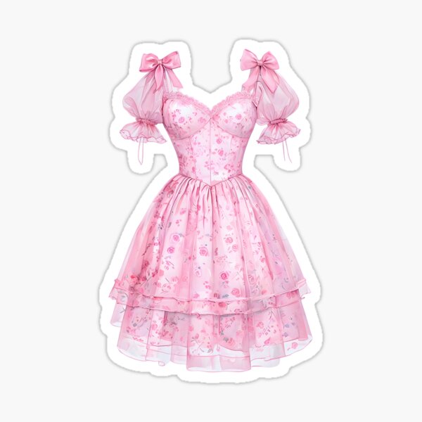 Artikel-Vorschau von Bezauberndes rosa Baby Doll Kleid mit Aquarell-Motiv, designt und verkauft von ZanyPaintbrush.