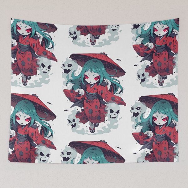 Item preview, Chibi Kawaii Japanese Ghost designed and sold by bapupa.