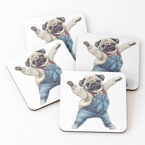 Item preview, Happy Pug in Jeans designed and sold by SmahiCreations.