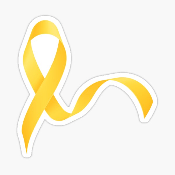 Item preview, Yellow Awareness Ribbon designed and sold by Better2weather.