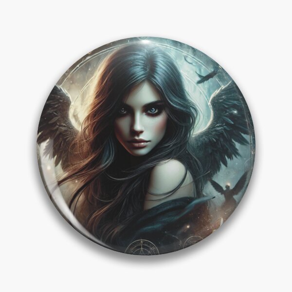 Item preview, Dark Mystical Angel – Enchanted Gothic Fantasy Art designed and sold by DruArtis.