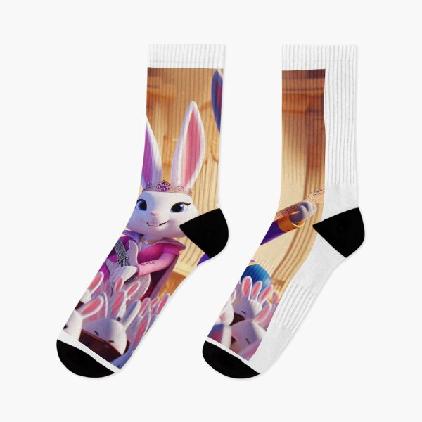 Item preview, Electric Bunny Jam: Cartoon Rabbits Rocking Guitars in the Garden designed and sold by choder61.