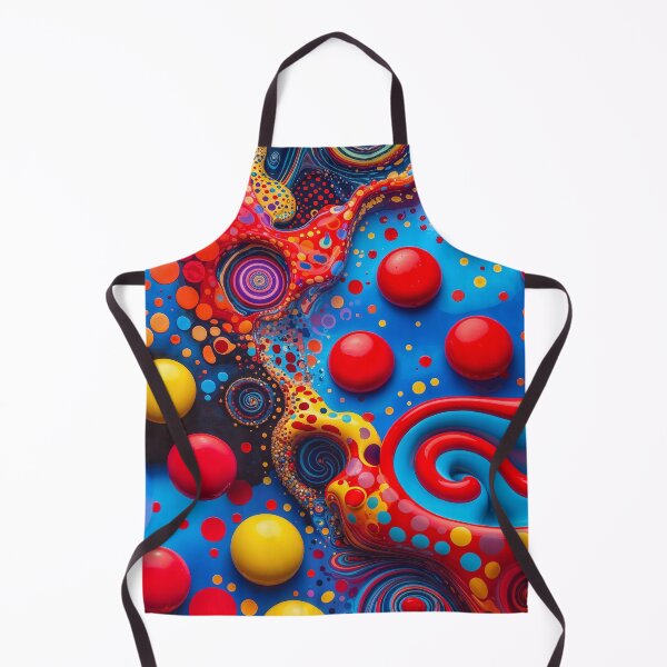 Item preview, Vivid Swirling Dots - Abstract 3D Liquid Art designed and sold by ArtComixHaven.