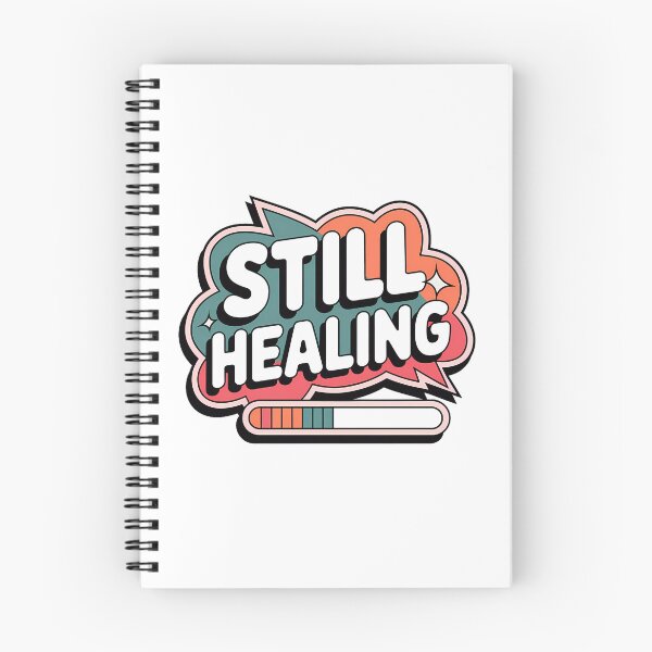 Item preview, Still Healing – Motivational Retro Sticker for Self-Care & Positivity designed and sold by WatermelonPink.