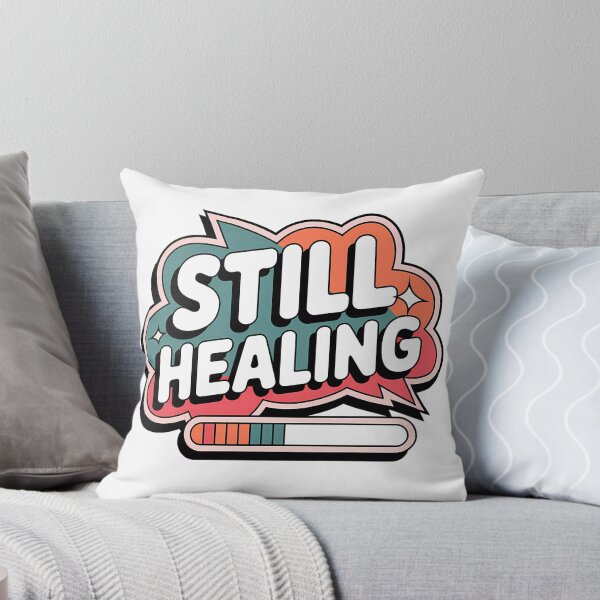 Item preview, Still Healing – Motivational Retro Sticker for Self-Care & Positivity designed and sold by WatermelonPink.