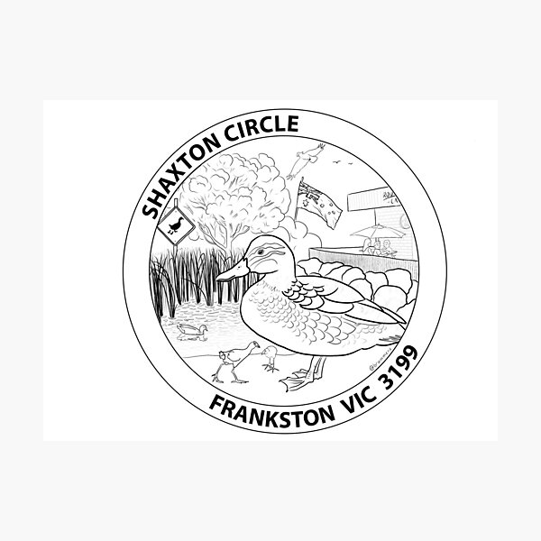 Item preview, Shaxton Circle Postmark  designed and sold by ShaxtonCircle.