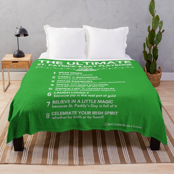 Vista previa del artículo con la obra «Manual definitivo para el Día de San Patricio: diseño irlandés divertido», diseñado y vendido por floweronplanet.