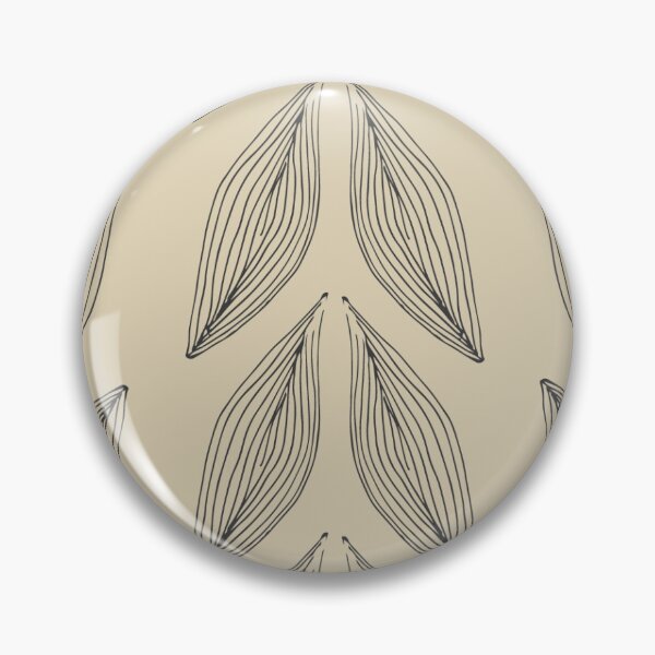 Item preview, Line leaves beige designed and sold by LuciannaDesigns.