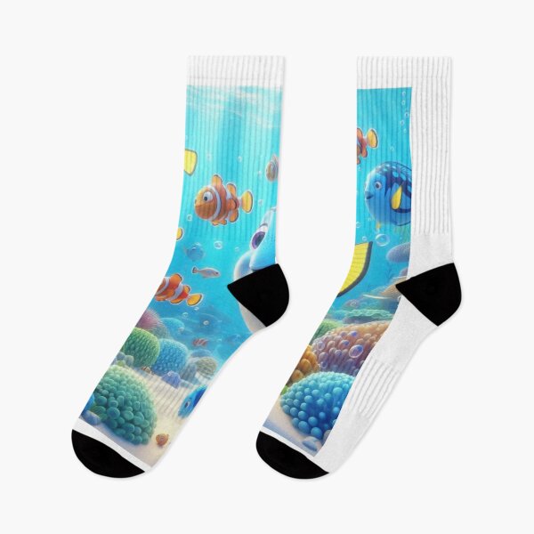 Item preview, Underwater Adventure with Dory and Friends Art Print designed and sold by choder61.