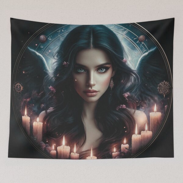 Item preview, The Enchanted Dark Angel – Celestial Witchcraft and Gothic Magic designed and sold by DruArtis.