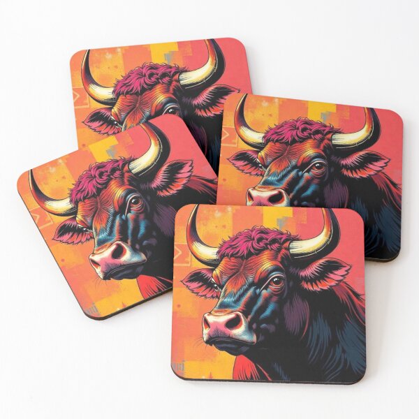 Item preview, Pop art style bull designed and sold by Dogandesighn.