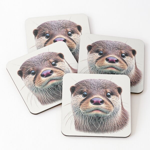 Item preview, Otter Colored Pencil Sketch Portrait designed and sold by MaedK.