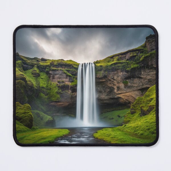 Artikelvorschau, Landschaft, schöne Aussicht, Natur, Gesundheit, erstaunlich, Foto, Welt, Reise, Wasserfall, Berg, Feld, Gras, Himmel, Wolke, Fluss entworfen und verkauft von Mr.Derpy.