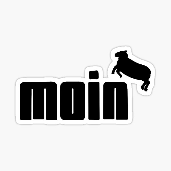 Moin with the Sheep Sticker
