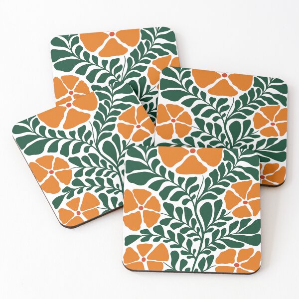 Item preview, Abstract groovy floral  artistic hand painted composition  designed and sold by InshynaArt.