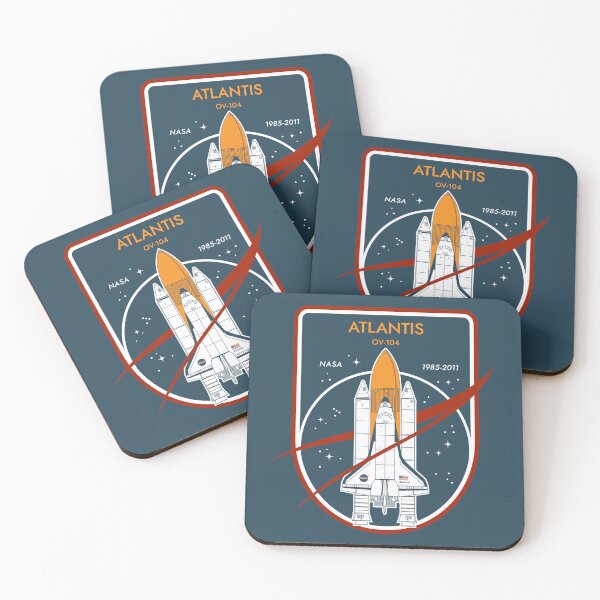 Item preview, Atlantis Space Shuttle. NASA 1985-2011. Commemorative Badge designed and sold by BGALAXY.