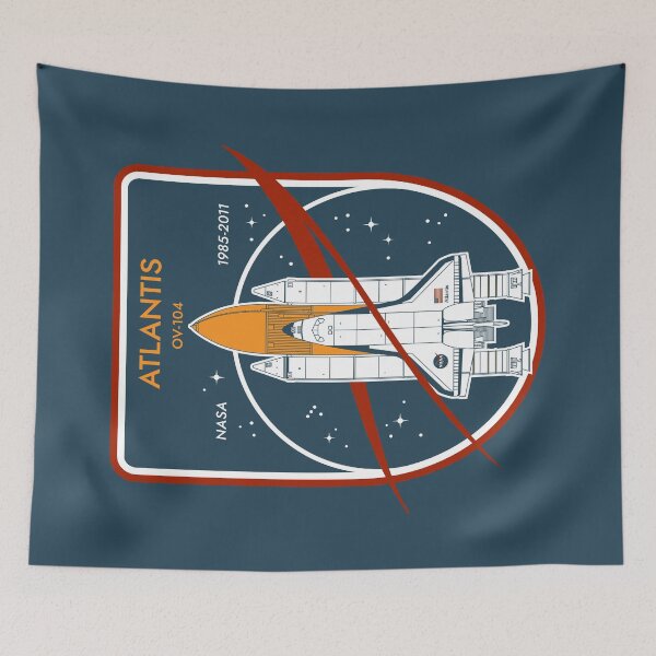 Item preview, Atlantis Space Shuttle. NASA 1985-2011. Commemorative Badge designed and sold by BGALAXY.