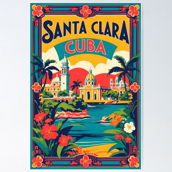 Artikel-Vorschau von Santa Clara Kuba Vintage Reisetourismus, designt und verkauft von TravelersGems.