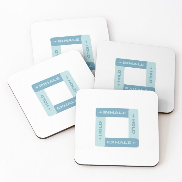 Item preview, Box Breathing Square | Meditation | Meditate | Breathing Exercise | Technique  designed and sold by The Turquoise Brush.