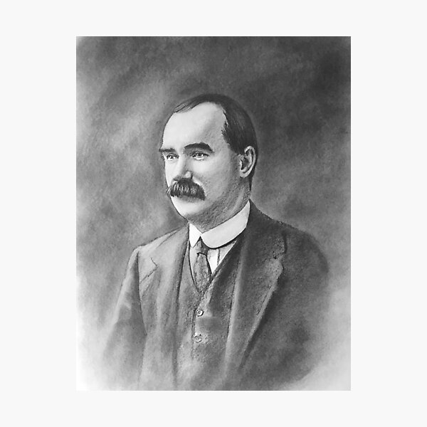 Item preview, James Connolly Pencil Portrait designed and sold by ConorKeeganArt.