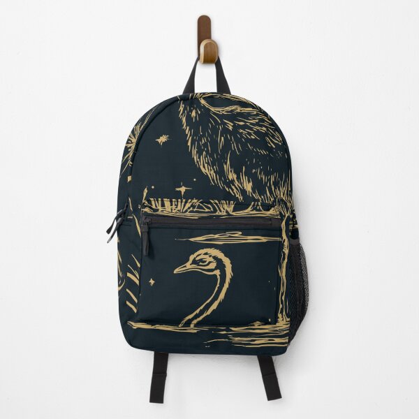 Item preview, Majestic Golden Ostrich Art - African Inspired Celestial Bird Print designed and sold by TuncGK.