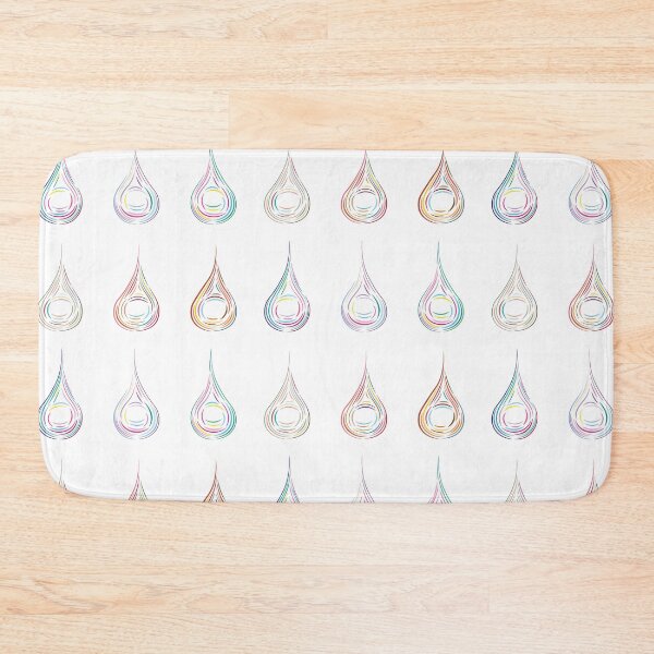Item preview, Six Droplets - Deep Colours, Light Background designed and sold by Onyx Swan Art.