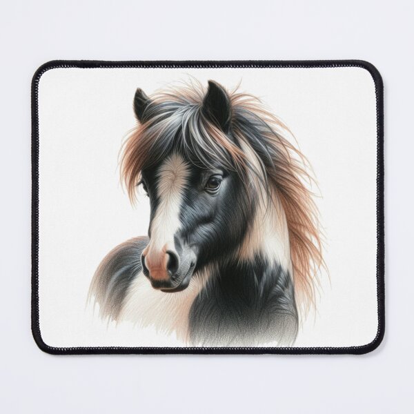 Item preview, Shetland Pony Colored Pencil Sketch Portrait designed and sold by MaedK.
