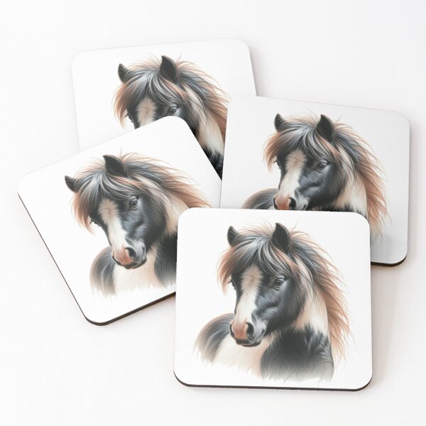 Item preview, Shetland Pony Colored Pencil Sketch Portrait designed and sold by MaedK.