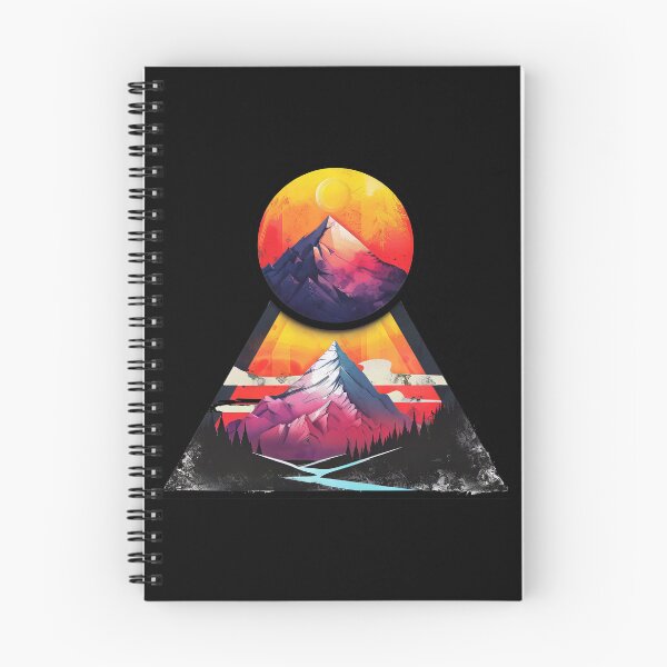 Artikelvorschau, Majestätischer Sonnenuntergang in den Bergen – Geometrische Alpenlandschaft entworfen und verkauft von EmiBarDesign.