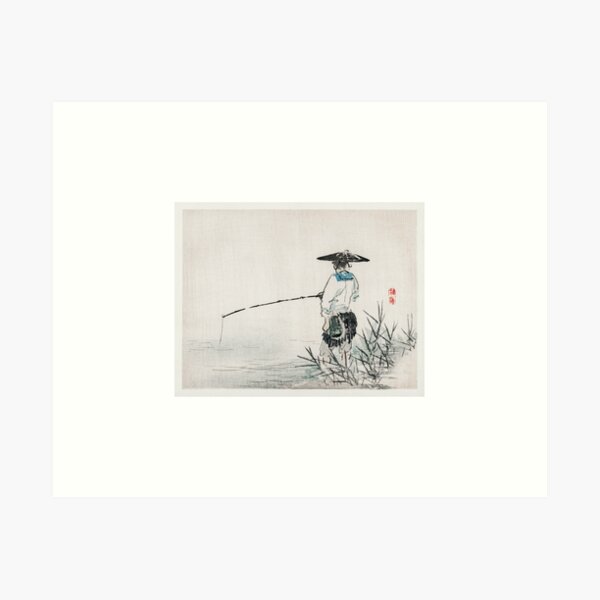 Aperçu de l'œuvre Pêcheur – Kōno Bairei créée et vendue par Melty Shirts.