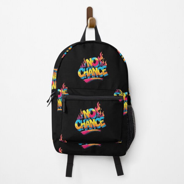 Item preview, Vibrant "No Chance" Graffiti Fire Text Art designed and sold by ArtComixHaven.