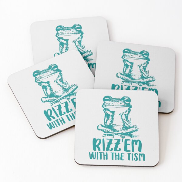 Item preview, Meme Autistic Frog Funny Rizz Em With The Tism for Autistic Individuals and Autism Supporters designed and sold by Colorfulman.