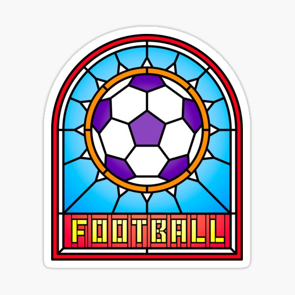 Item preview, Football Stained Glass Church Window Design designed and sold by Slam-Dunkan.
