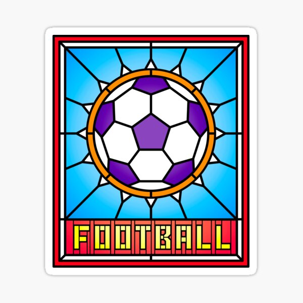 Item preview, Football Stained Glass Church Window Design designed and sold by Slam-Dunkan.