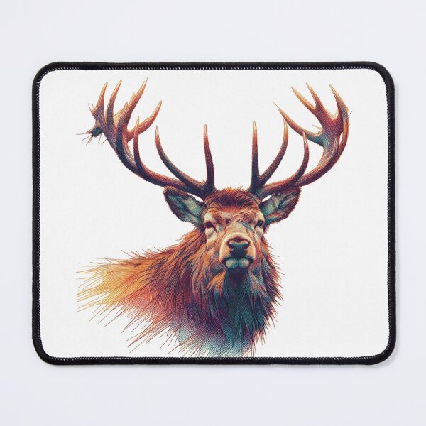 Item preview, Scottish Highland Stag Sketch Abstract Retro Sketch designed and sold by MaedK.