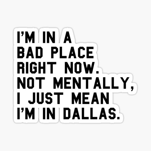 Item preview, Funny Dallas Insult designed and sold by RockFireMerch.