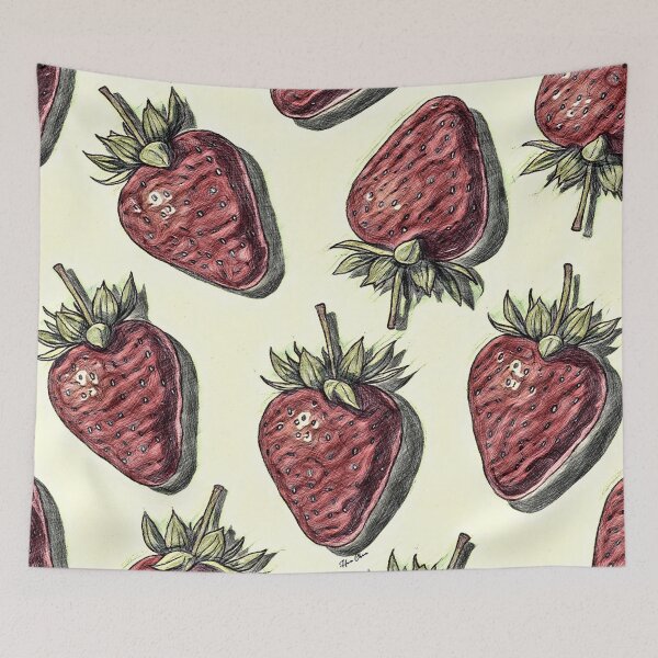 Item preview, Vintage dolled up Strawberry designed and sold by Hen-C-Art.