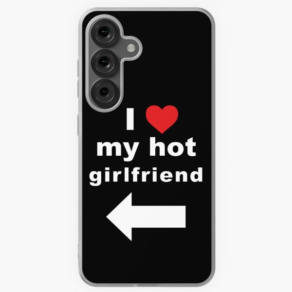 Item preview, I love my hot girlfriend quote shirt sticker designed and sold by Eva-vdz.