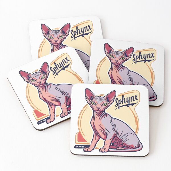 Item preview, Sphynx Cat Retro Vintage designed and sold by hemp3x.