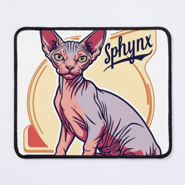 Item preview, Sphynx Cat Retro Vintage designed and sold by hemp3x.