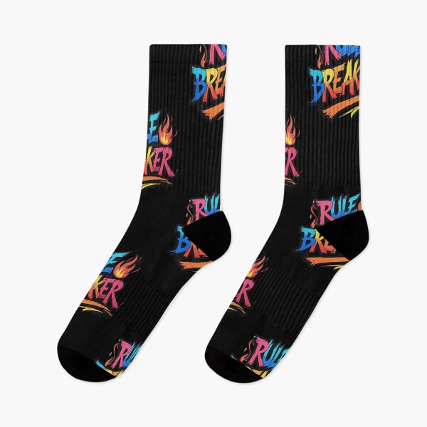 Item preview, Rule Breaker Fiery Graffiti Bold Colourful Art designed and sold by ArtComixHaven.