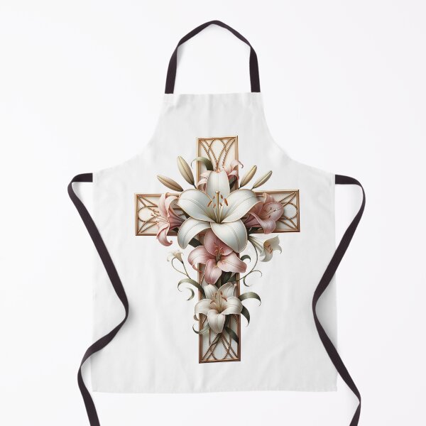 Item preview, Cross and Lilies designed and sold by CraftsEtc.