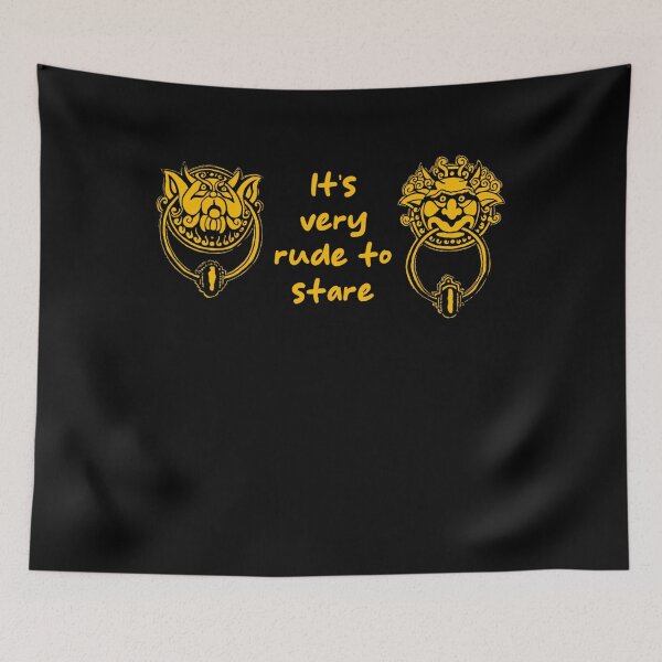 Item preview, It's Very Rude To Stare Door Knocker Movie designed and sold by Mimoun9.