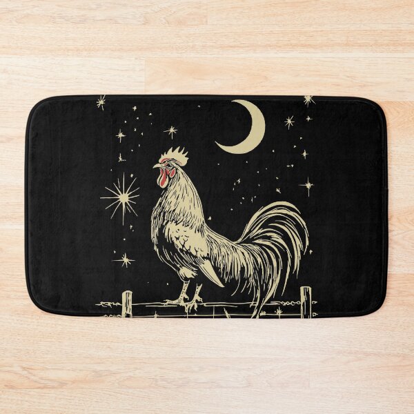 Item preview, Dawn Keeper Golden Rooster - Celestial Farm Guardian Print designed and sold by TuncGK.