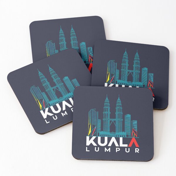 Item preview,  Kuala Lumpur Malaysia Skyline – Kuala Lumpur Skyline – Petronas Towers Vintage Retro Design Malaysia designed and sold by pod24.